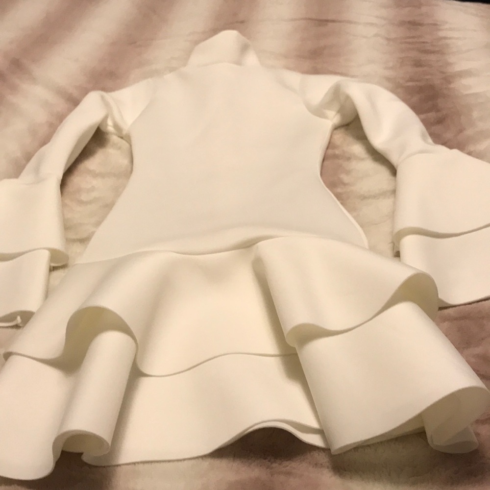 White Ruffle dress